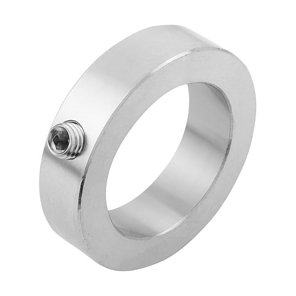 Shaft collar DIN 705, hex grub screw, SS bright ID=30 OD=45 H=16